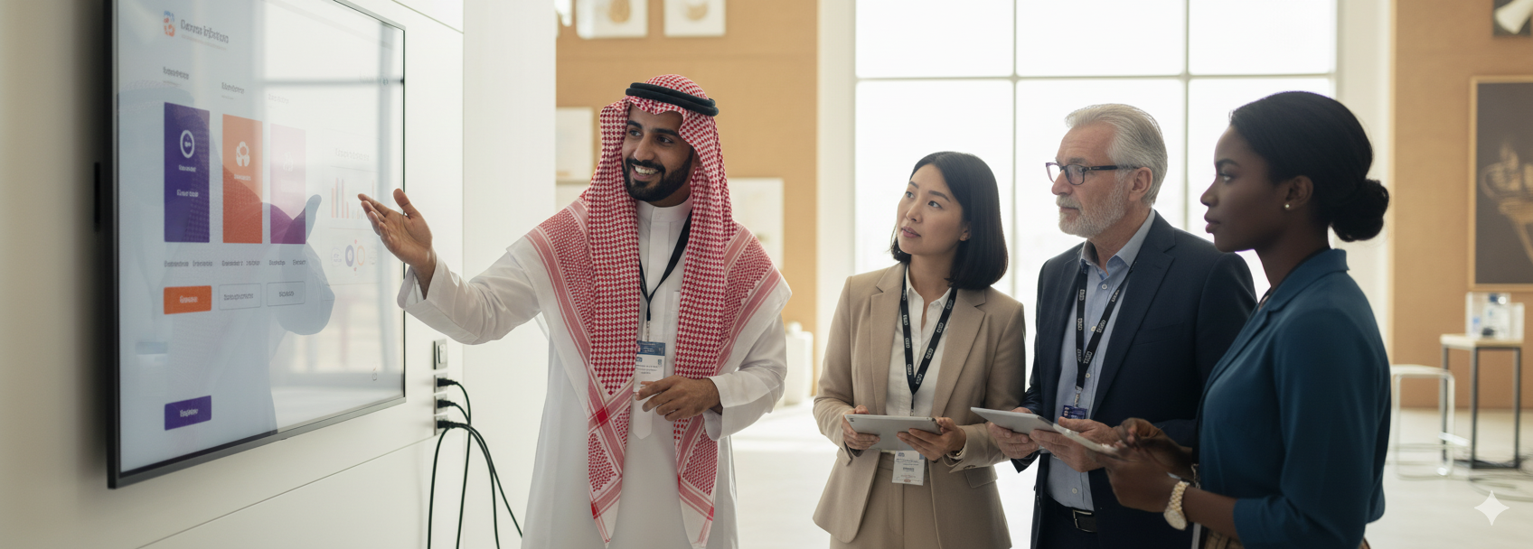 Diverse business team in Saudi Arabia